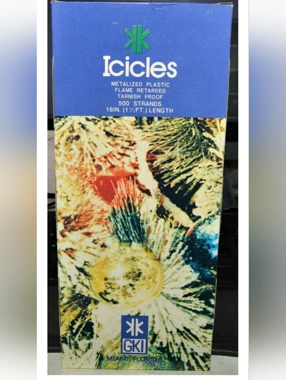Tinsel SILVER Foil Icicles 4 Boxes NEW NOS Vintage Christmas Tree Decoration 18